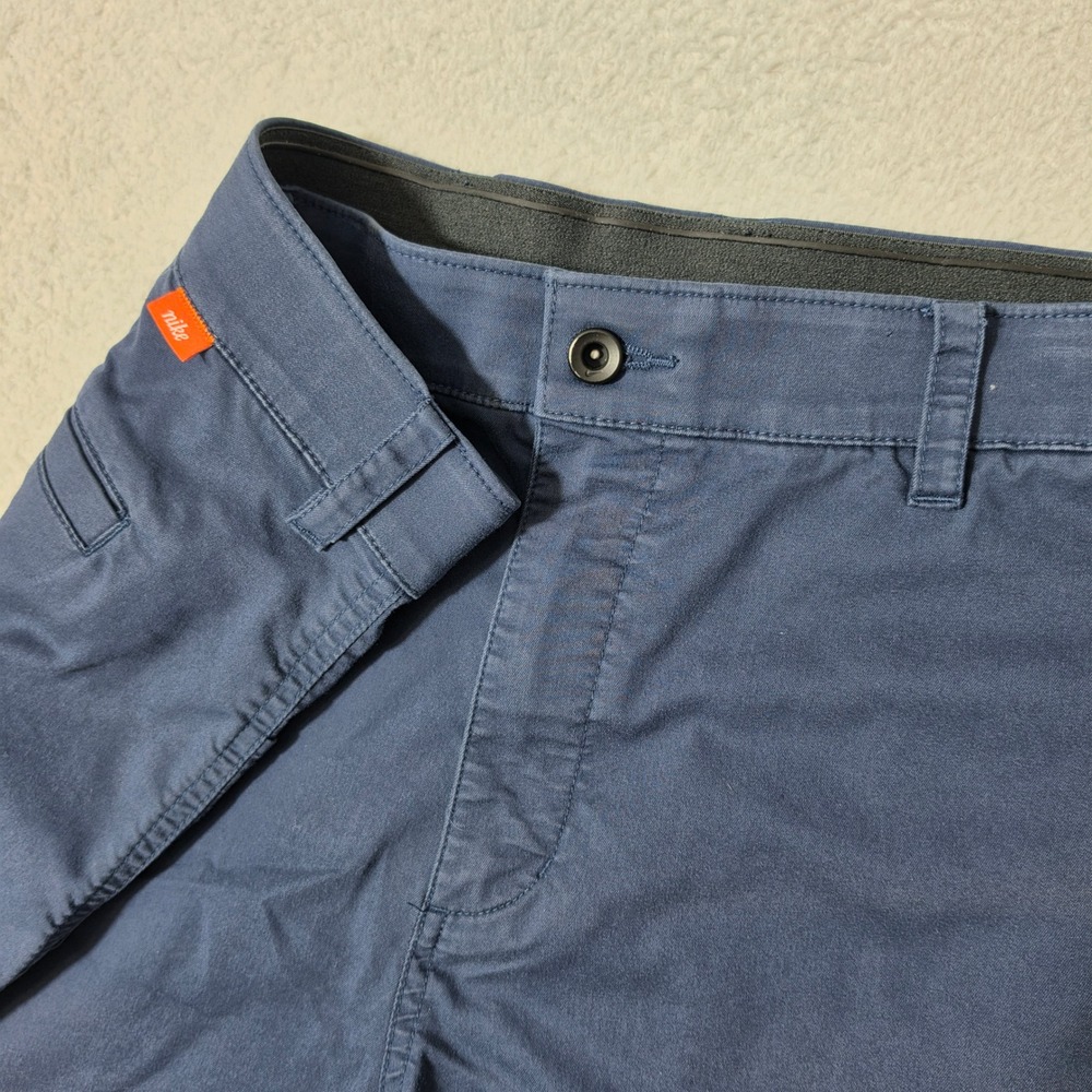 Nike Orange Tab Chino Shorts Mens 40/9‎ Blue Stretch Dri-FIT DA4139-451